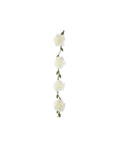 Guirlande de roses blanches 120 cm