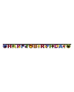 Guirlande "Happy Birthday" Smiley