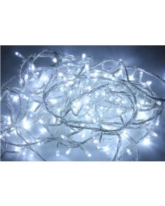 Guirlande clignotante 180 leds blanches cable transparent pas chère