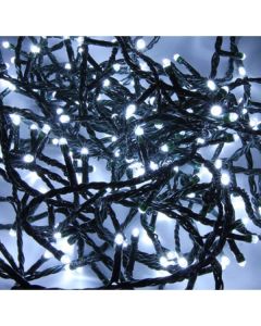Guirlande clignotante 180 leds blanches 9M
