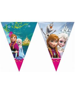 Guirlande anniversaire fanion Reine des Neiges