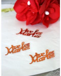 Confettis "Vive Les Mariés" - orange