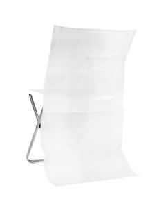 10 Housses de chaises blanc ( sans assise) prix choc