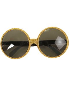Lunettes Rondes Glitter Or