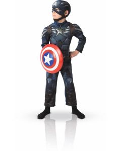Panoplie garçon Captain America luxe - Boîte vitrine