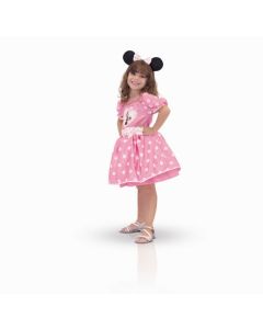 Déguisement fille Minnie rose cupcake - 8/10 ans