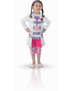 Déguisement fille Docteur la Peluche luxe - 5/7 ans