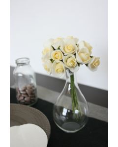 Vase en verre fleur