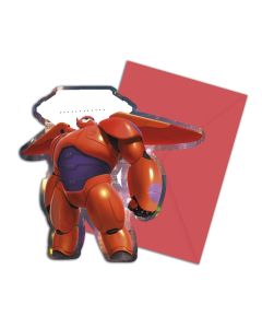 6 invitations Les nouveaux héros - Big Hero 6
