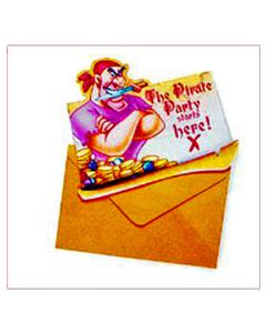Invitations Pirates x 6