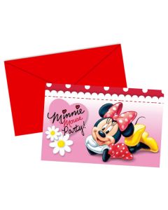6 invitaions Minnie Marguerite