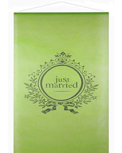 Kakemono pour mariage vert anis