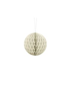 Boule chinoise alvéolée crème - 40 cm