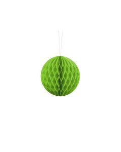 Boule chinoise alvéolée vert pomme - 10 cm