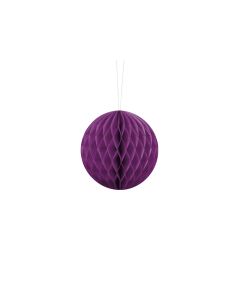 Boule chinoise alvéolée couleur raisin - 10 cm