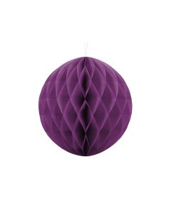 Boule chinoise alvéolée couleur raisin - 30