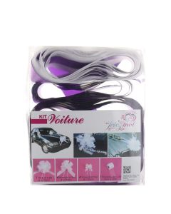 Kit déco de Voiture mariage violet