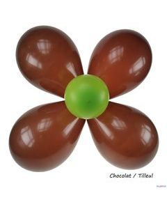 Ballon fleur - Tilleul Chocolat