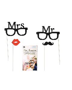 Accessoire photobooth - Mr&Mrs pas cher