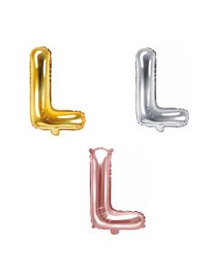 Ballon lettre L - 36cm - coloris au choix