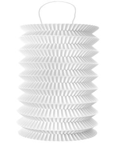 2 Lampions cylindrique blanc - 18 cm