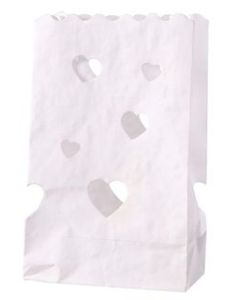 Lanterne papier - motif coeur