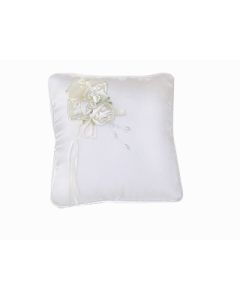 Coussin alliance fleur crème