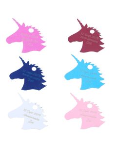 Étiquette personnalisée licorne