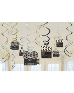 Lot 12 serpentins suspendus Hollywood