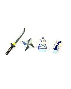 Lot de 6 pinces décoratives Samouraï