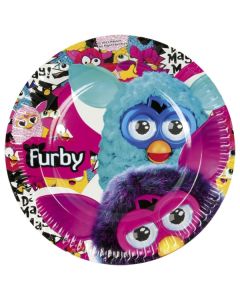 Lot 8 assiettes anniversaire Furby