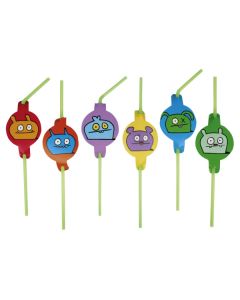 Lot 8 pailles anniversaire Ugly Dolls