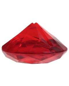 Marque-place diamant de coloris rouge