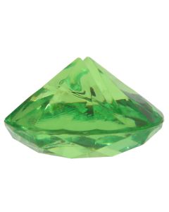Marque-place diamant de coloris vert