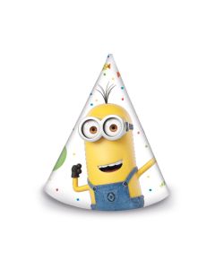 6 chapeaux anniversaire Minions party