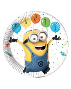 8 assiettes dessert Minions party