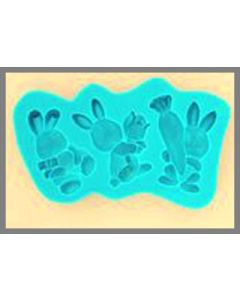 moule silicone lapins