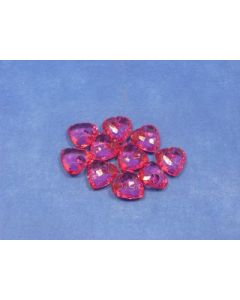 Coeurs effet cristal - fuchsia 