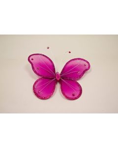 Papillon deco GM - fuchsia
