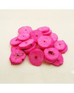 Disques naturels - fuchsia