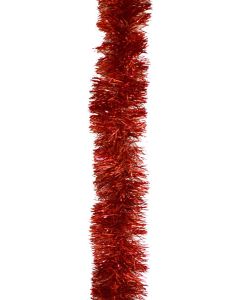 Guirlande de Noël chenille multi brins - rouge
