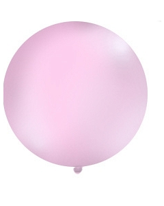 Ballon rose pâle 1 m