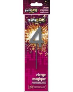 Cierge magique chiffre 4 à petit prix