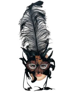 masque loup noir