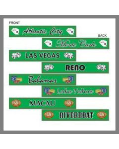 Pancartes pour déco de salle - Thème Casino - x4