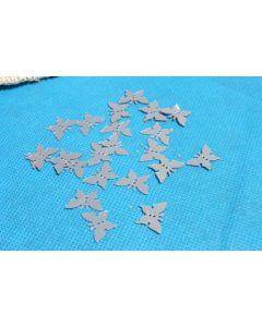 Confettis de table papillon argent