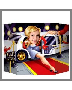 Paravent pour décor photo limousine- thème Hollywood