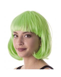 perruque cabaret vert néon