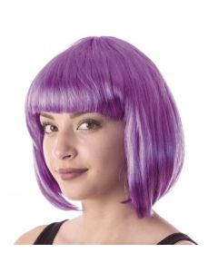 perruque cabaret violet néon