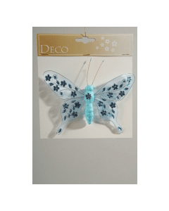 Papillon organza - bleu